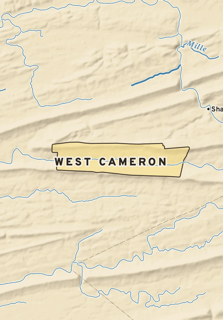 Atlas plate of West Cameron, Pennsylvania.