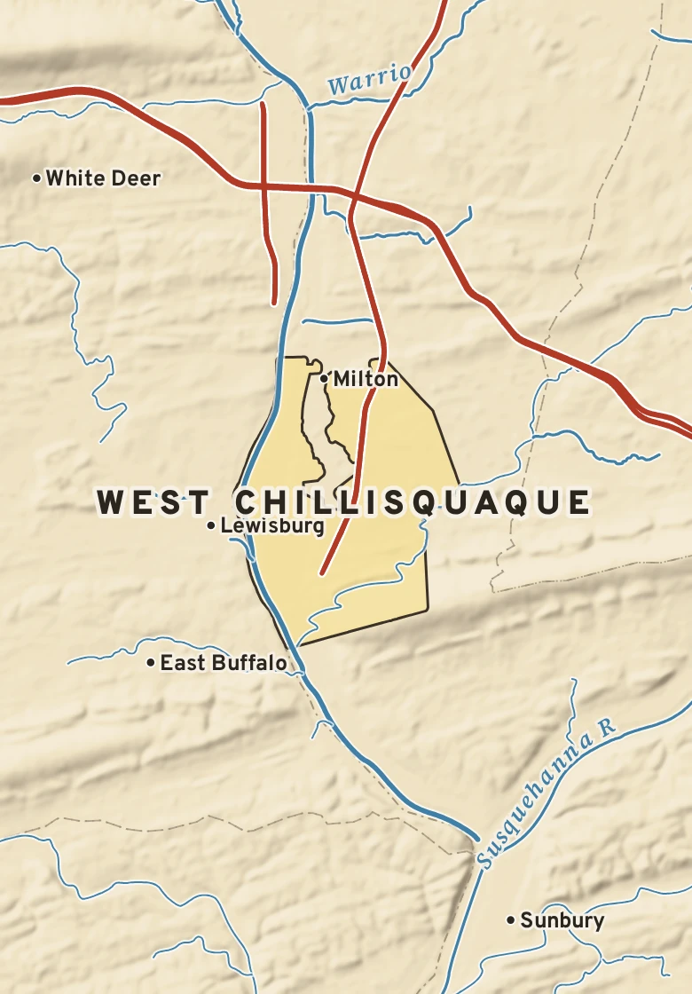 Atlas plate of West Chillisquaque, Pennsylvania.