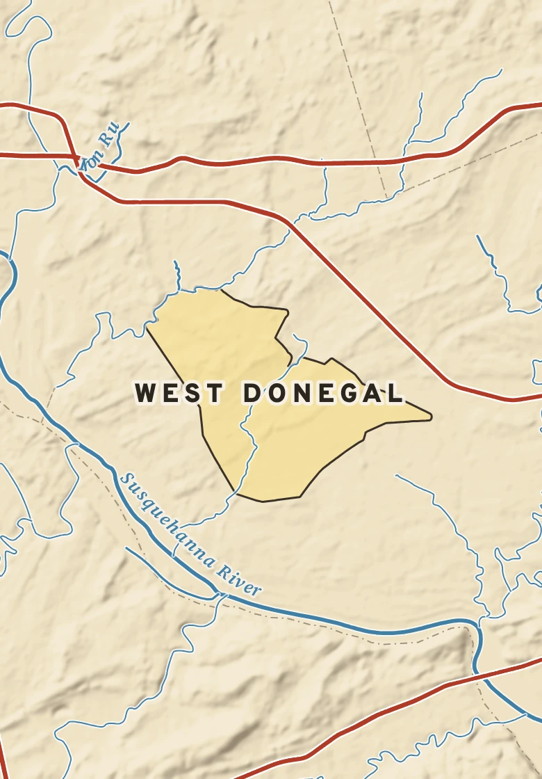 Atlas plate of West Donegal, Pennsylvania.
