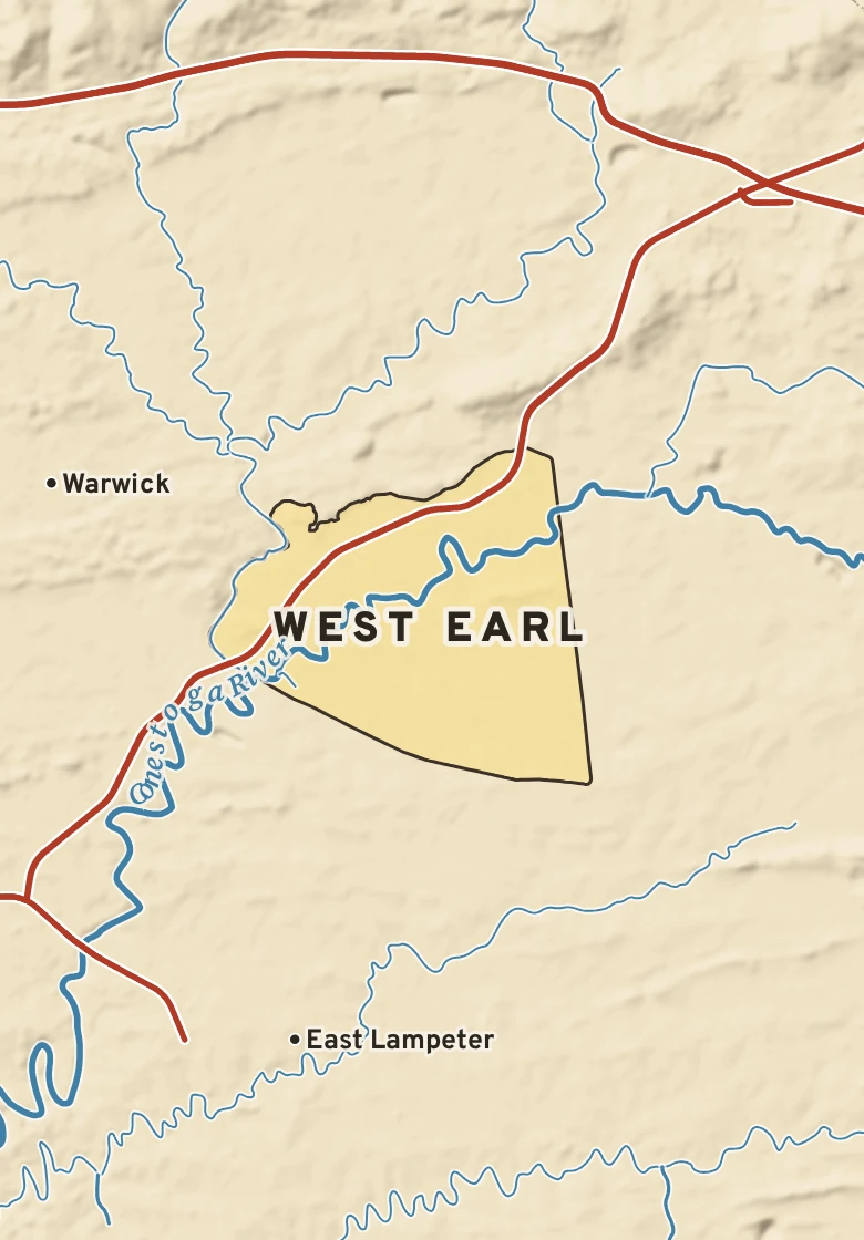 Atlas plate of West Earl, Pennsylvania.