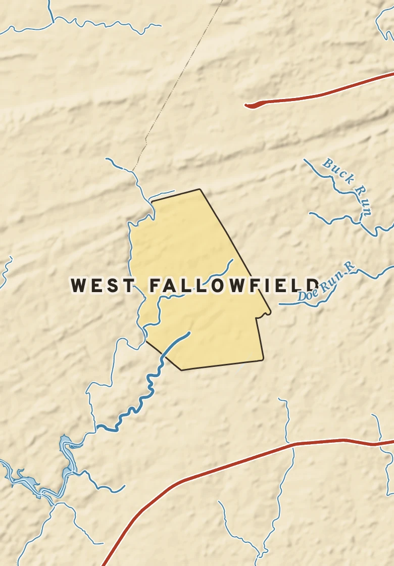 Atlas plate of West Fallowfield, Pennsylvania.