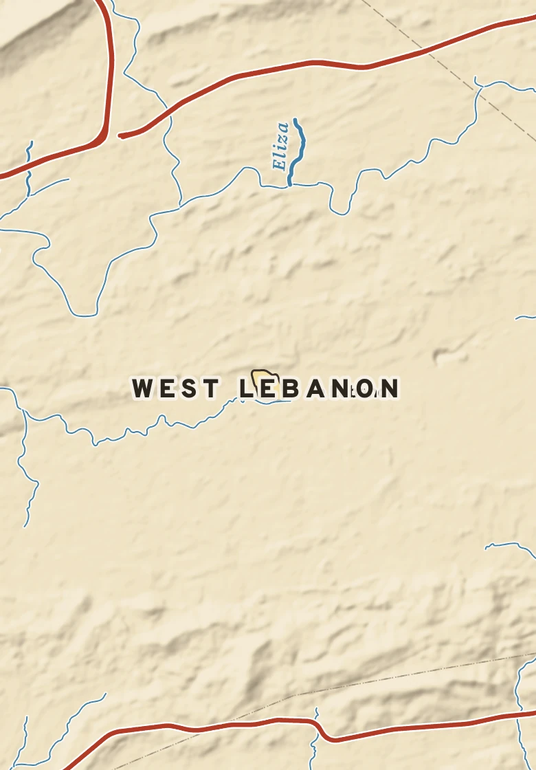 Atlas plate of West Lebanon, Pennsylvania.