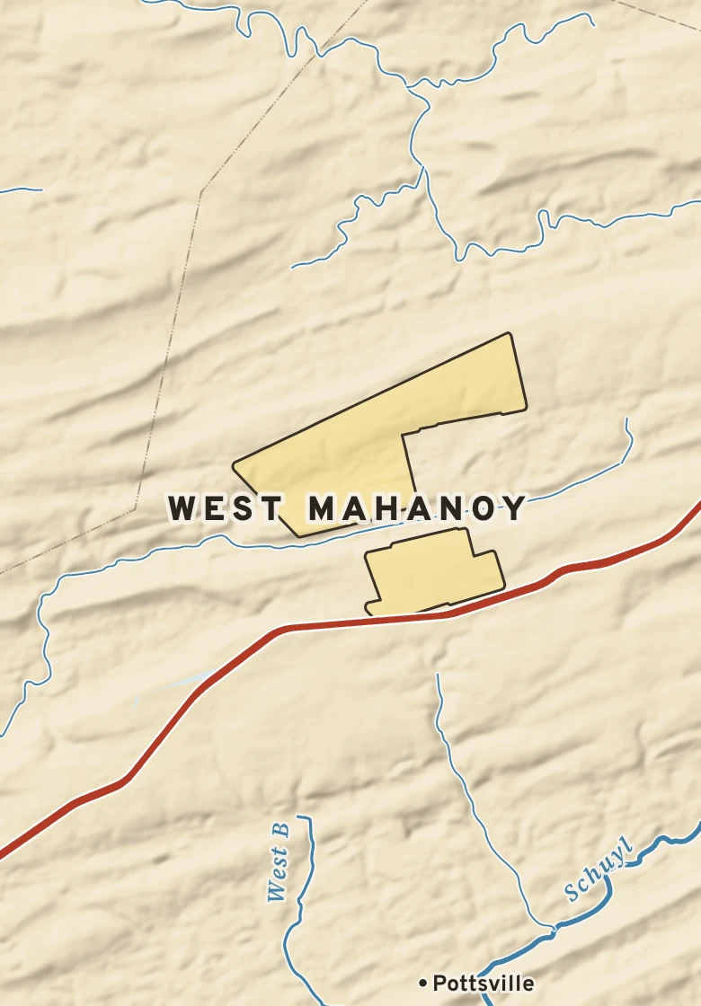 Atlas plate of West Mahanoy, Pennsylvania.