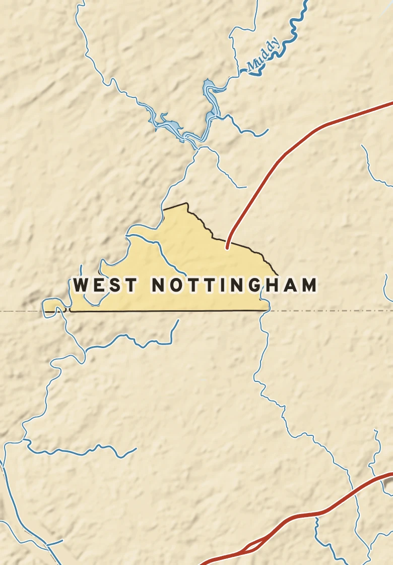 Atlas plate of West Nottingham, Pennsylvania.