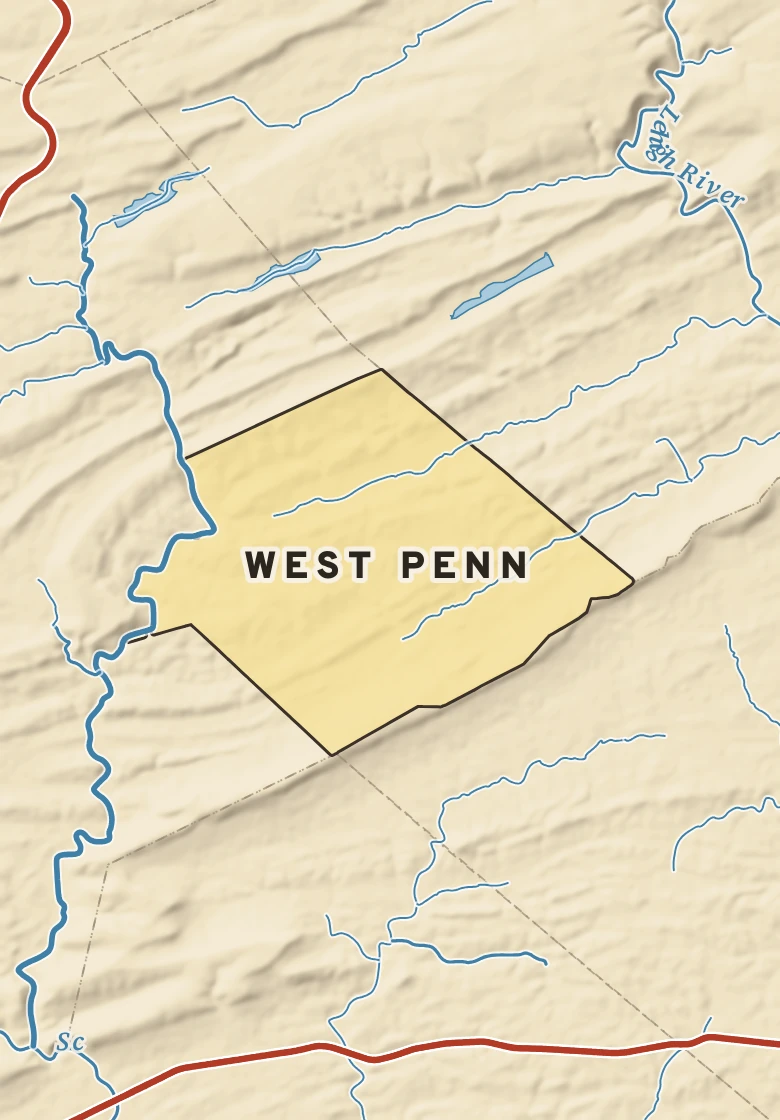 Atlas plate of West Penn, Pennsylvania.