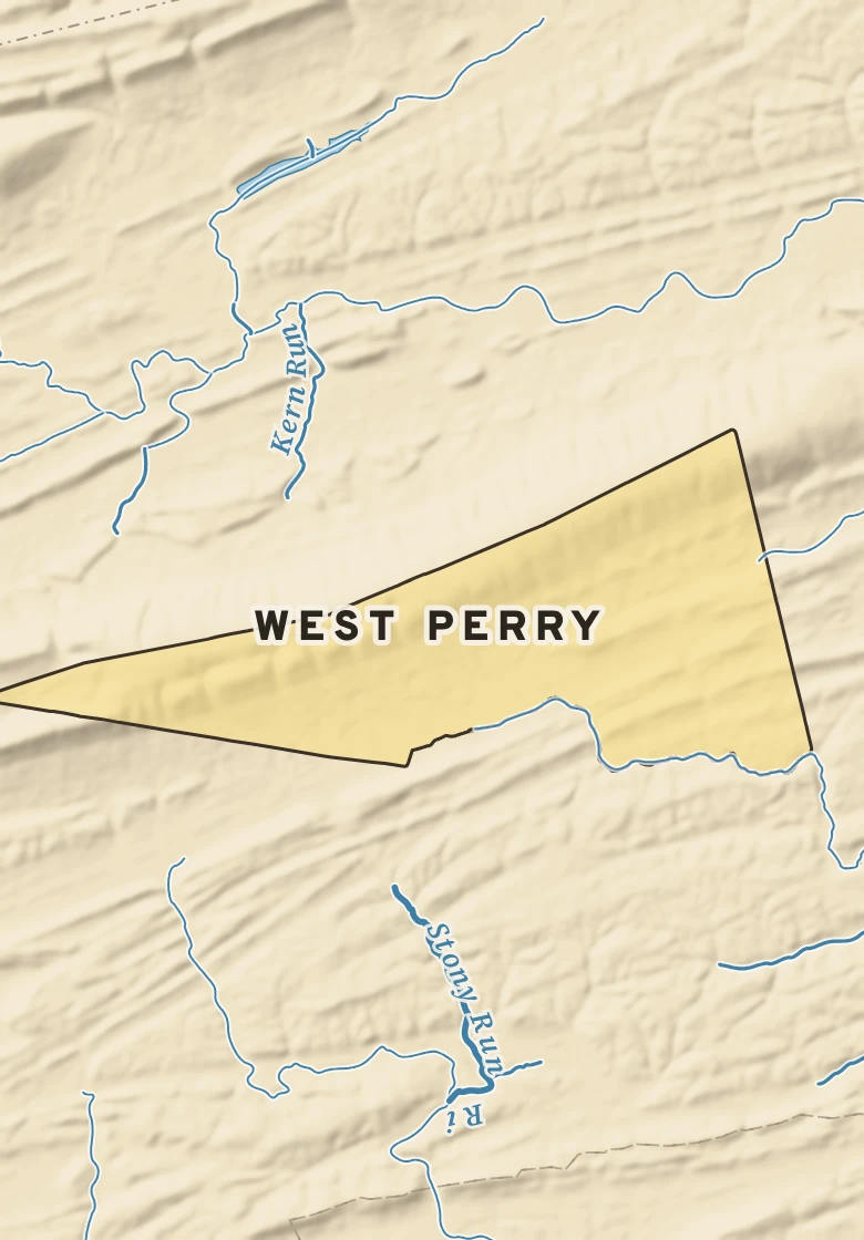 Atlas plate of West Perry, Pennsylvania.
