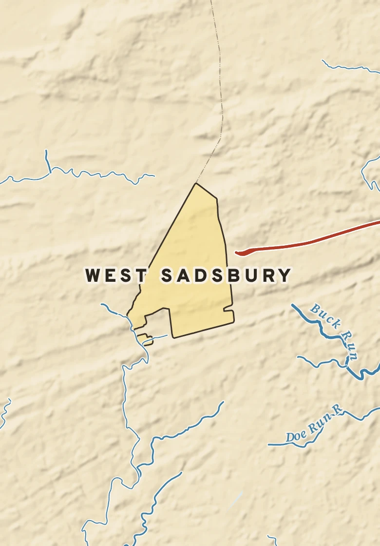 Atlas plate of West Sadsbury, Pennsylvania.