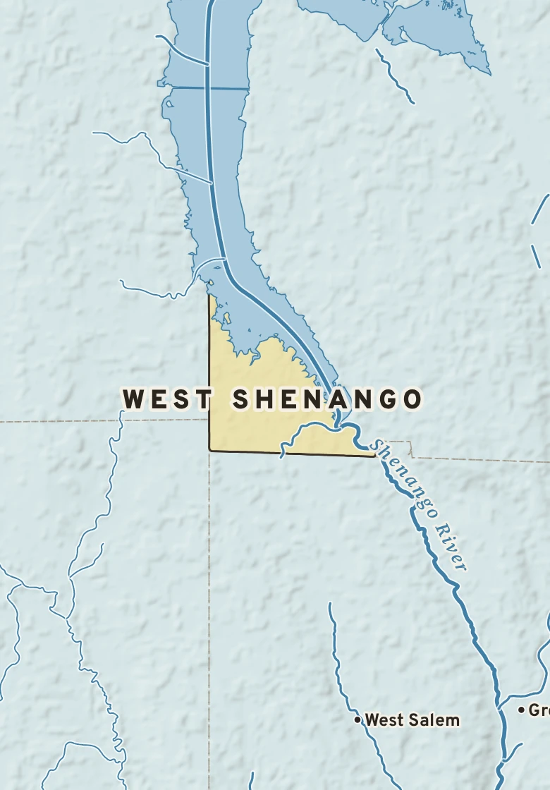 Atlas plate of West Shenango, Pennsylvania.