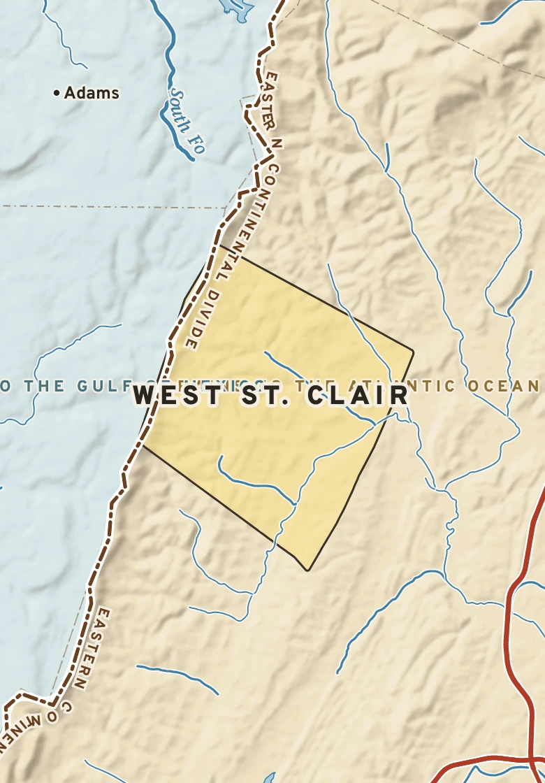 Atlas plate of West St. Clair, Pennsylvania.