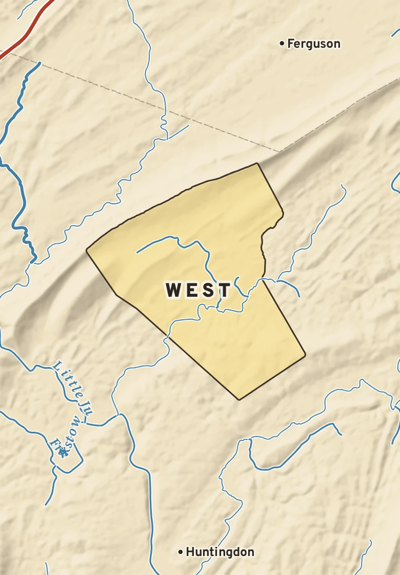 Atlas plate of West, Pennsylvania.
