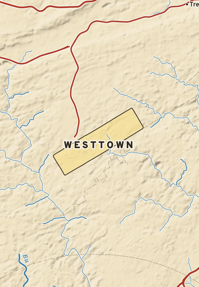 Atlas plate of Westtown, Pennsylvania.
