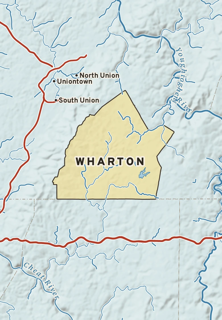 Atlas plate of Wharton, Pennsylvania.
