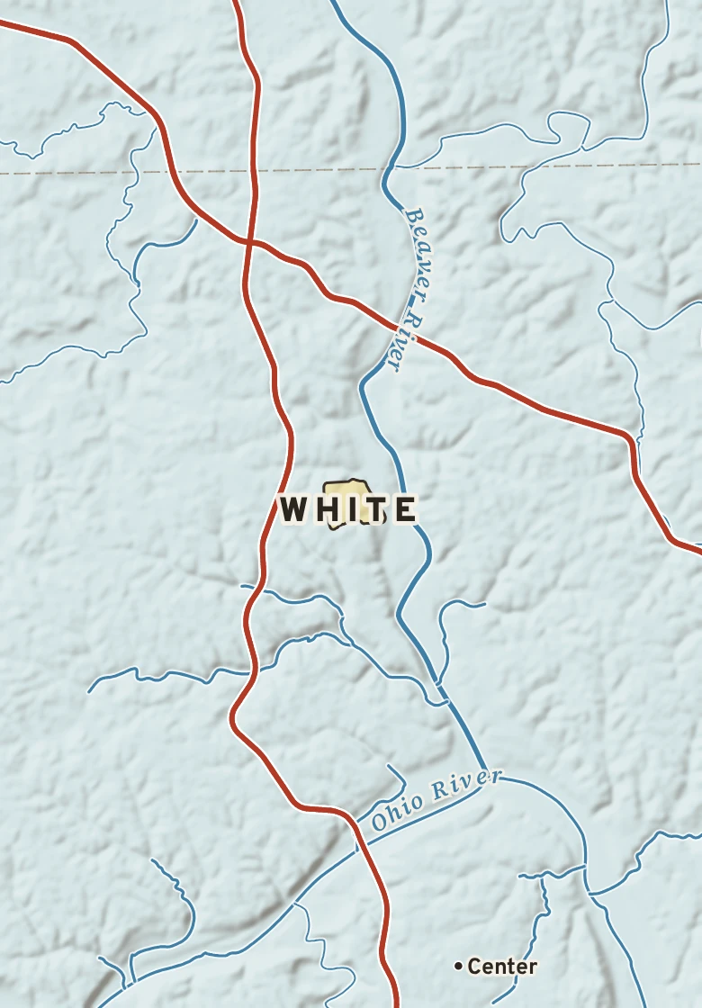 Atlas plate of White, Pennsylvania.