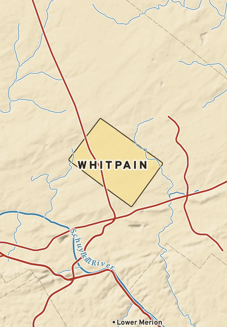 Atlas plate of Whitpain, Pennsylvania.