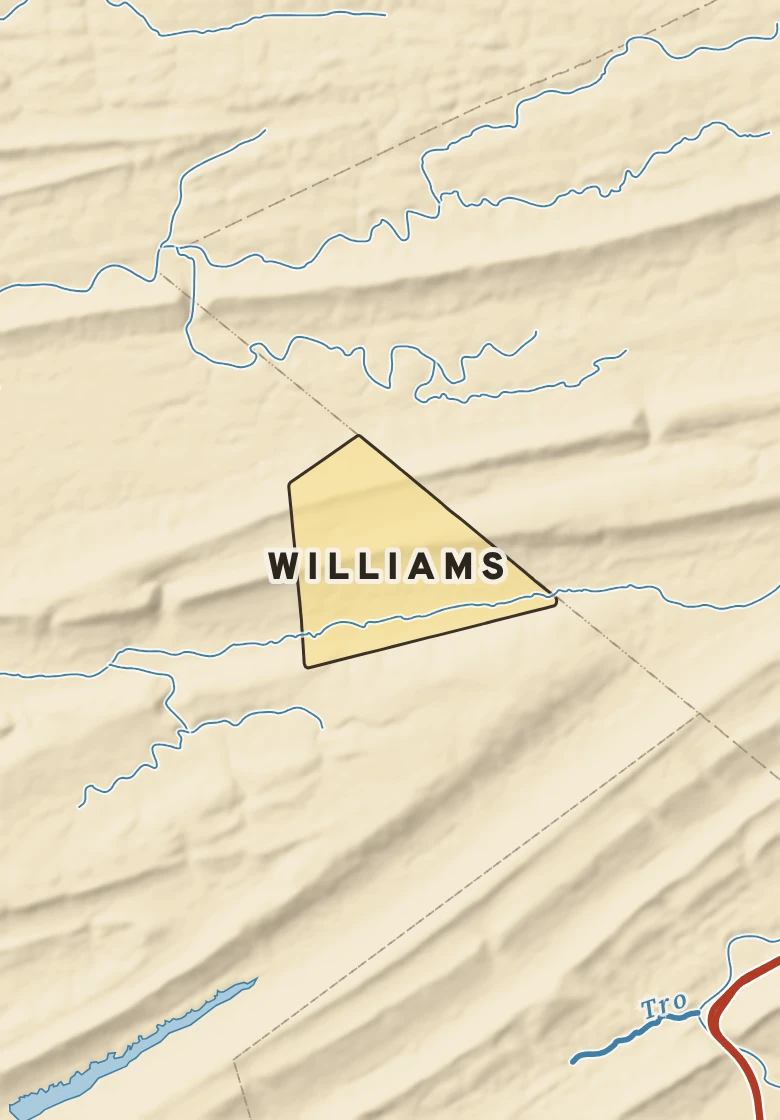 Atlas plate of Williams, Pennsylvania.