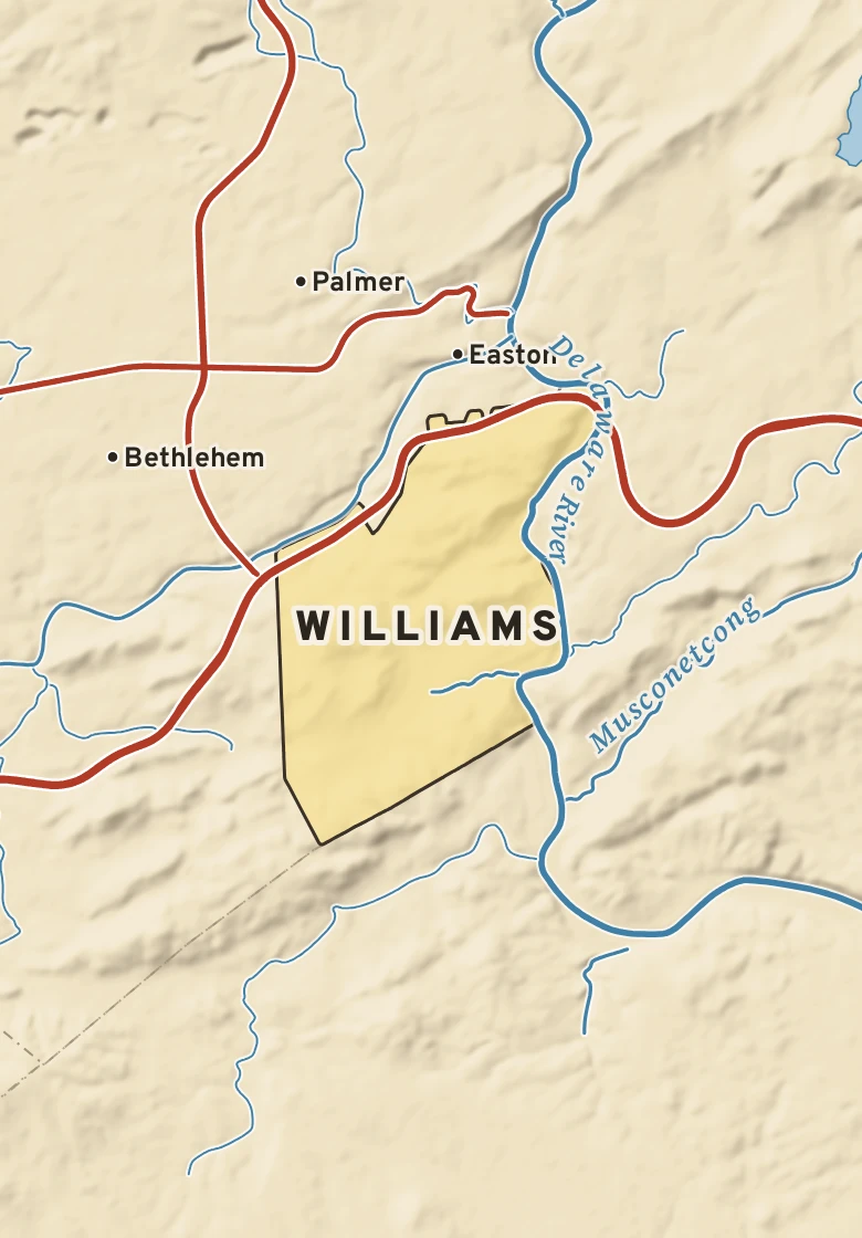 Atlas plate of Williams, Pennsylvania.