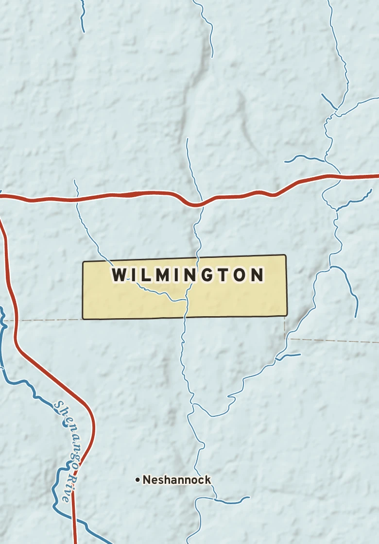 Atlas plate of Wilmington, Pennsylvania.