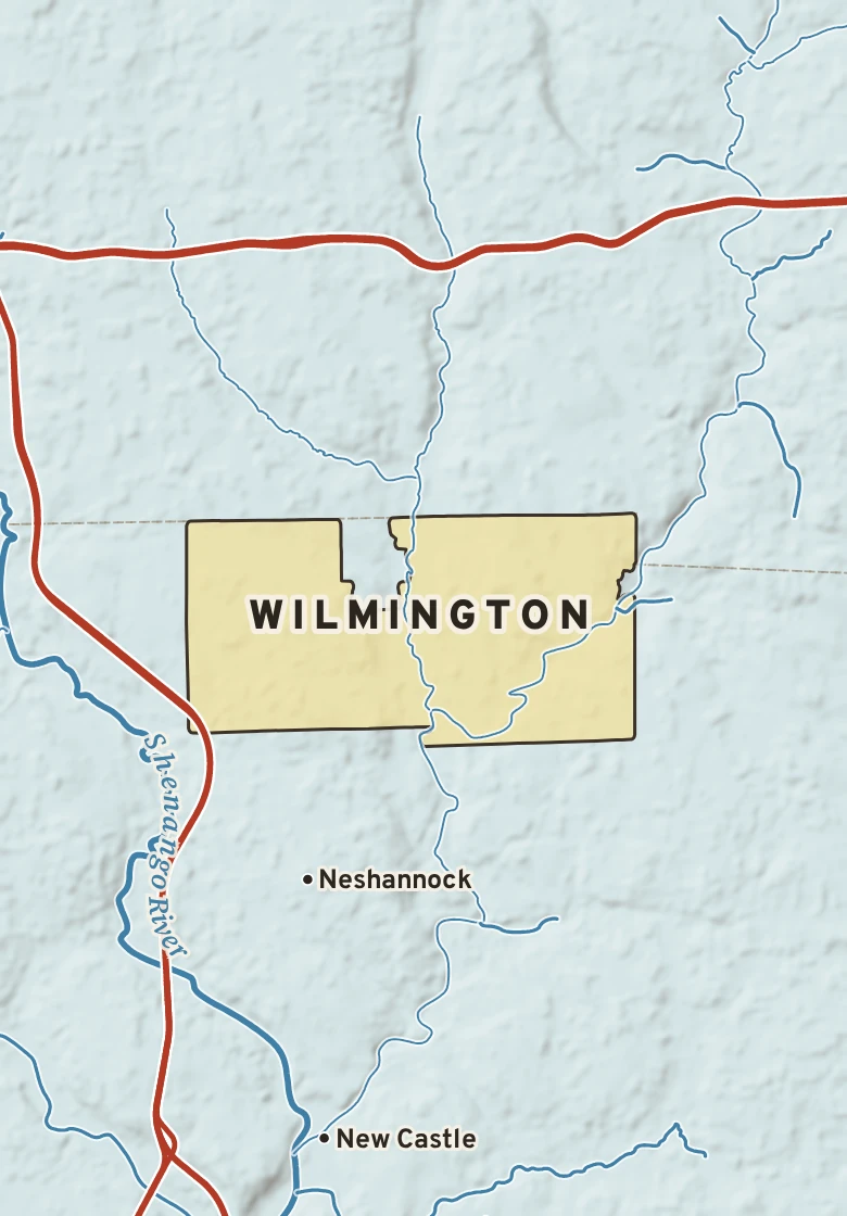 Atlas plate of Wilmington, Pennsylvania.