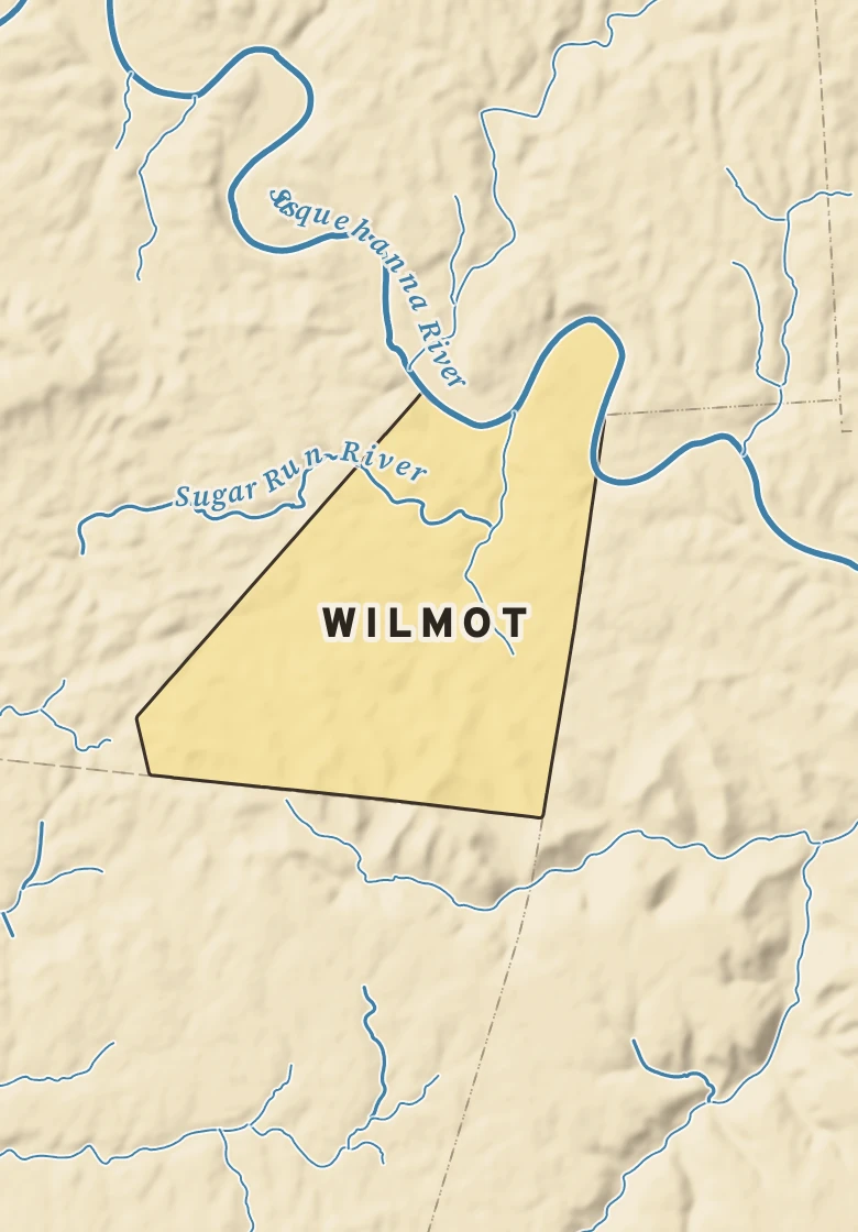 Atlas plate of Wilmot, Pennsylvania.