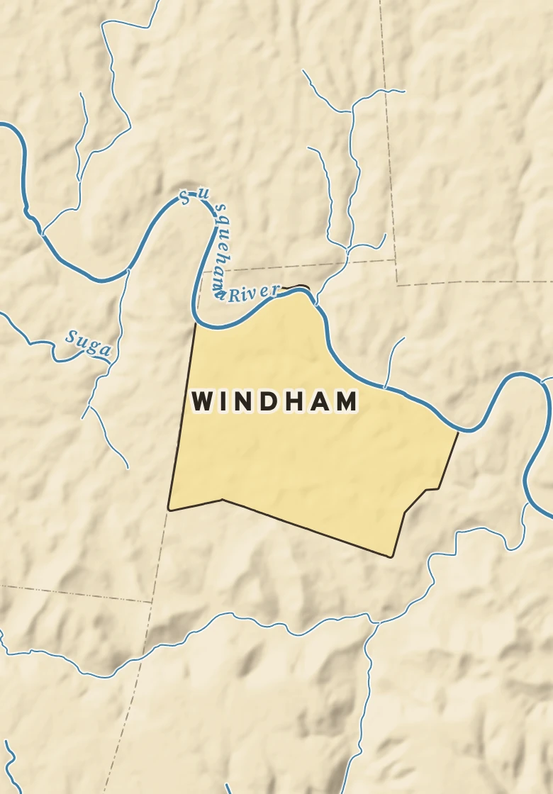 Atlas plate of Windham, Pennsylvania.