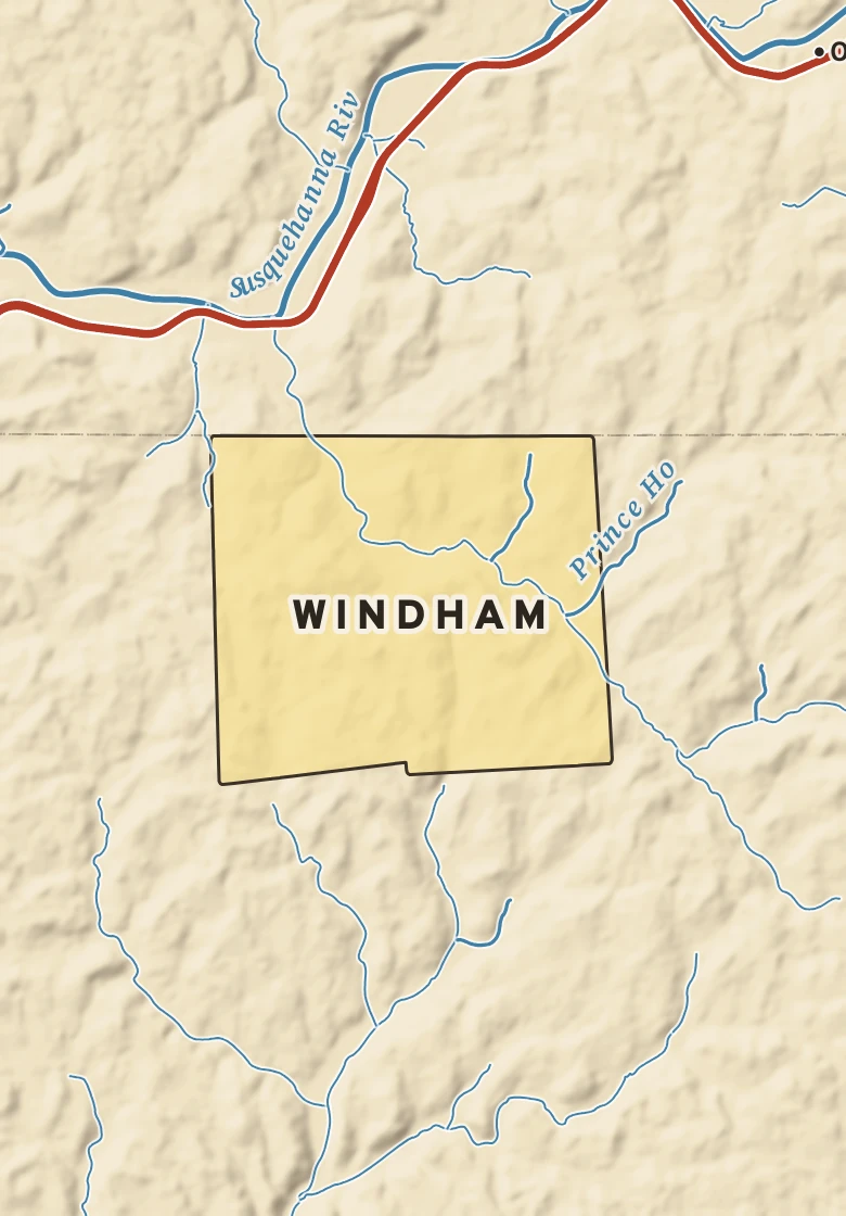 Atlas plate of Windham, Pennsylvania.