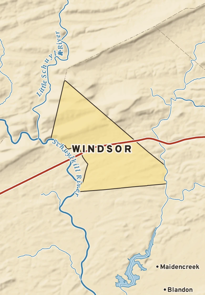 Atlas plate of Windsor, Pennsylvania.