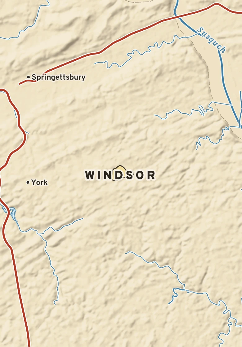 Atlas plate of Windsor, Pennsylvania.
