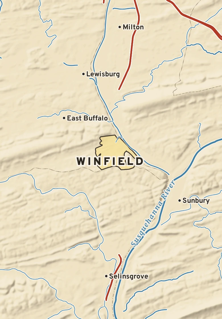 Atlas plate of Winfield, Pennsylvania.