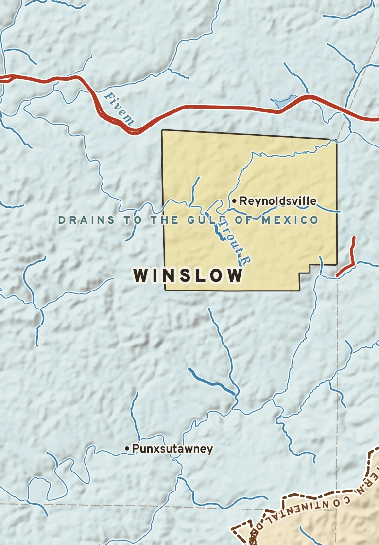 Atlas plate of Winslow, Pennsylvania.