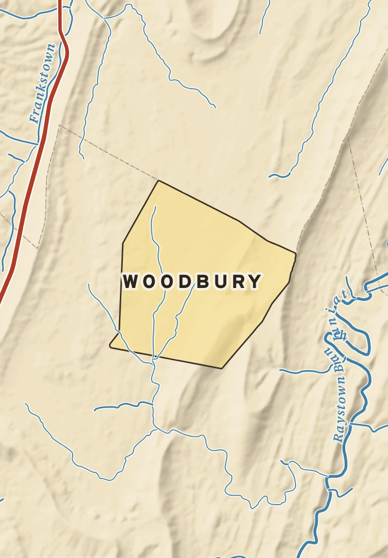 Atlas plate of Woodbury, Pennsylvania.