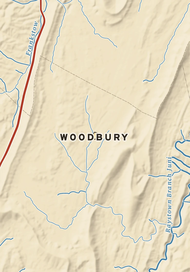 Atlas plate of Woodbury, Pennsylvania.