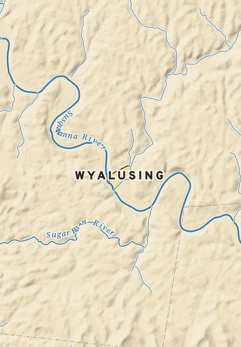 Atlas plate of Wyalusing, Pennsylvania.