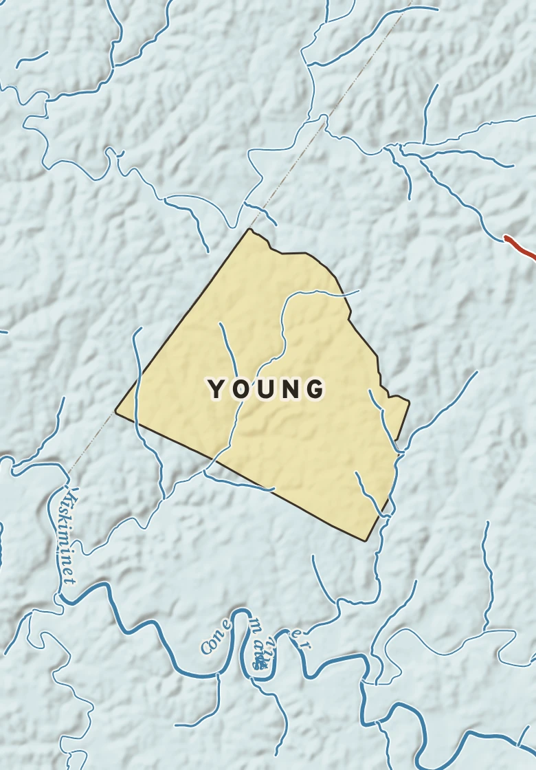 Atlas plate of Young, Pennsylvania.