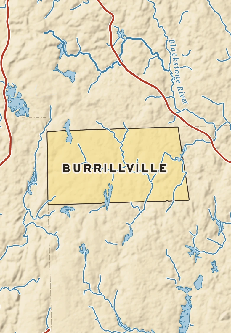 Atlas plate of Burrillville, Rhode Island.