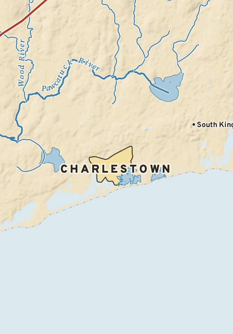 Atlas plate of Charlestown, Rhode Island.