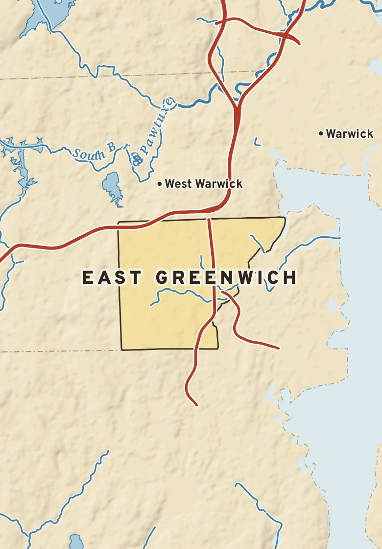 Atlas plate of East Greenwich, Rhode Island.
