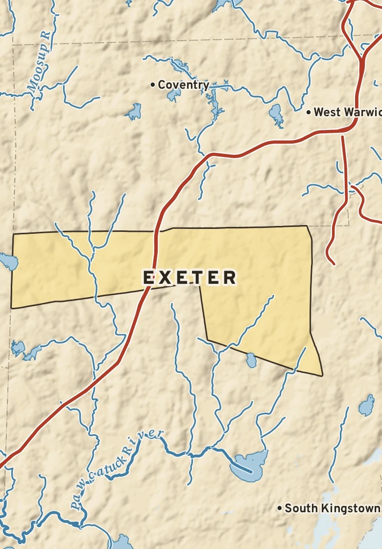 Atlas plate of Exeter, Rhode Island.