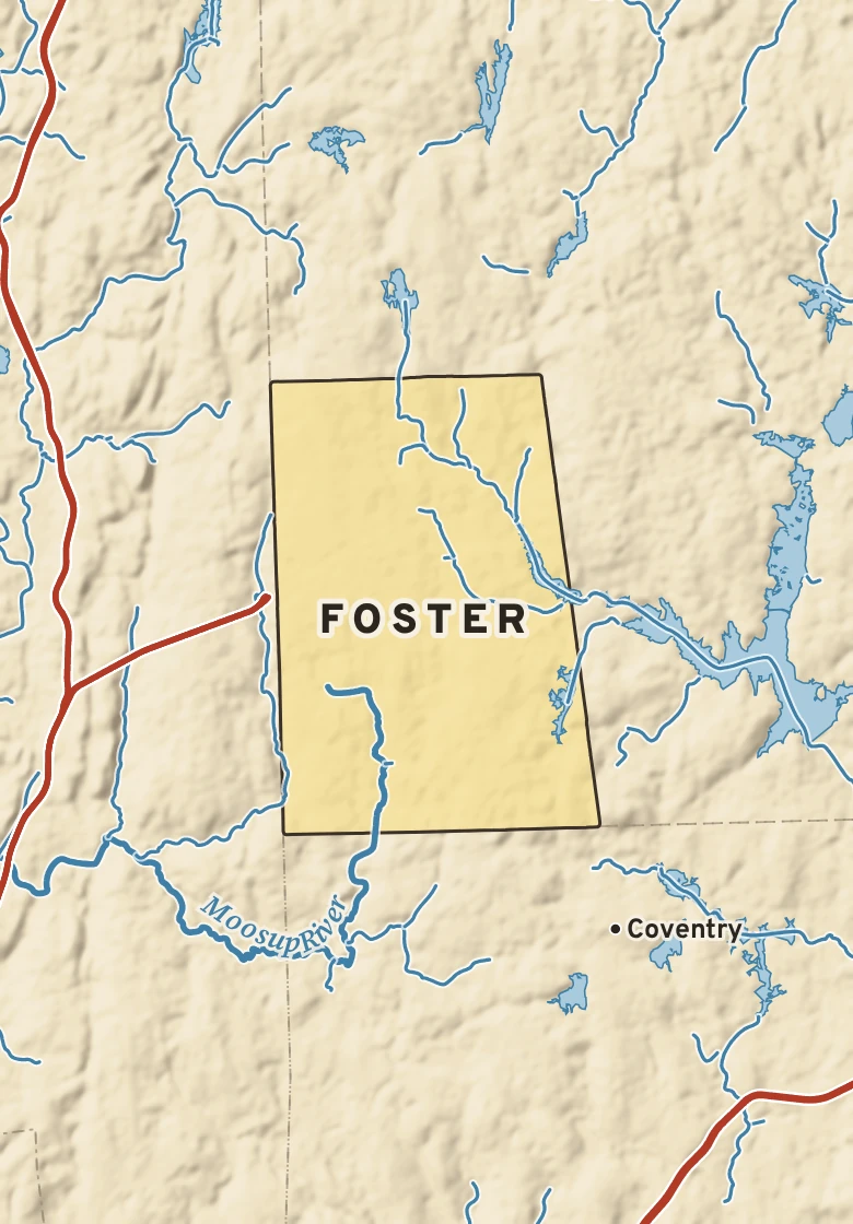 Atlas plate of Foster, Rhode Island.