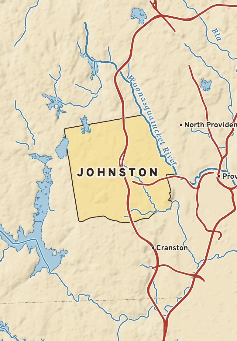 Atlas plate of Johnston, Rhode Island.