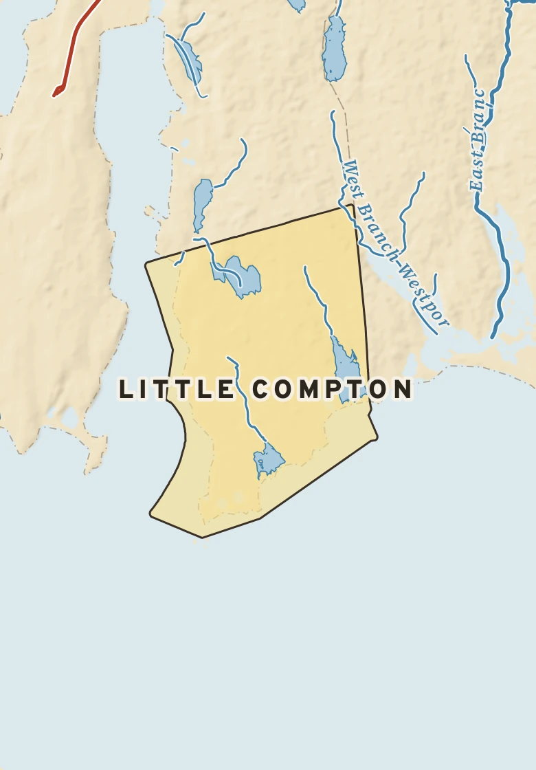 Atlas plate of Little Compton, Rhode Island.