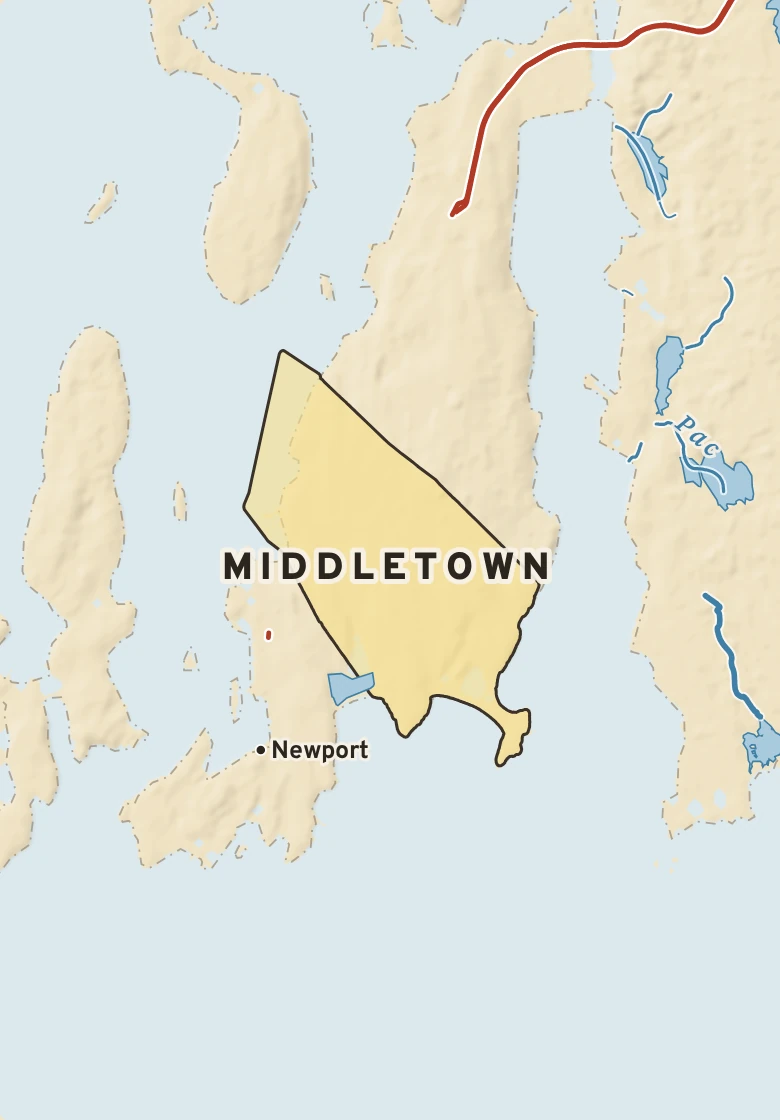Atlas plate of Middletown, Rhode Island.