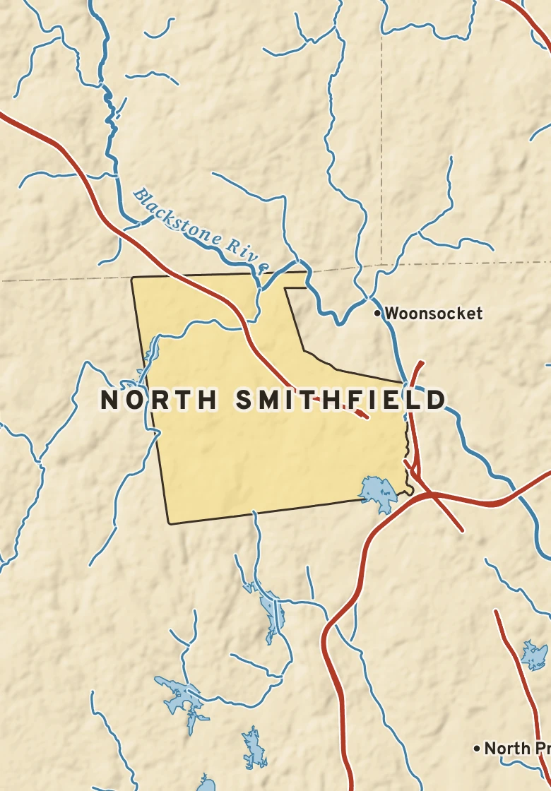 Atlas plate of North Smithfield, Rhode Island.