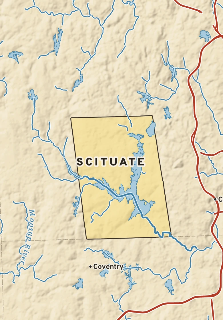 Atlas plate of Scituate, Rhode Island.