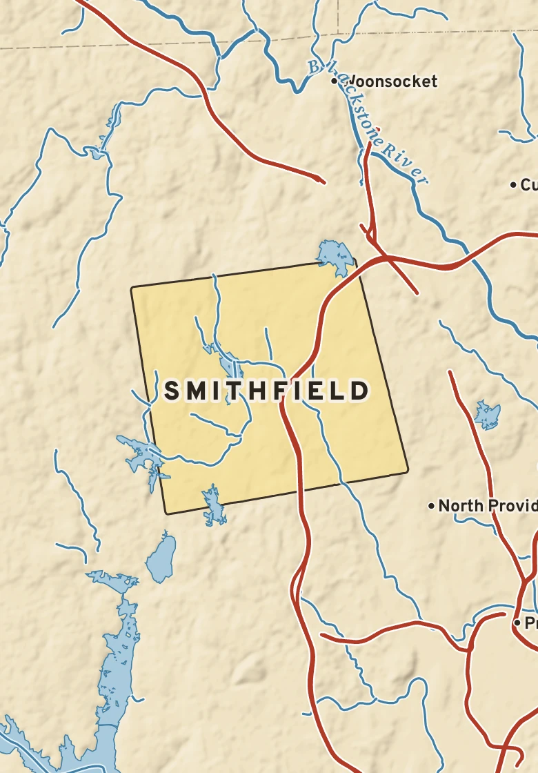 Atlas plate of Smithfield, Rhode Island.