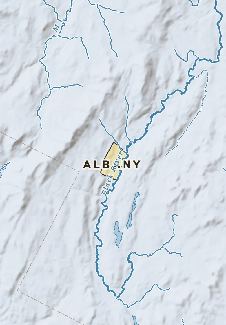 Atlas plate of Albany, Vermont.
