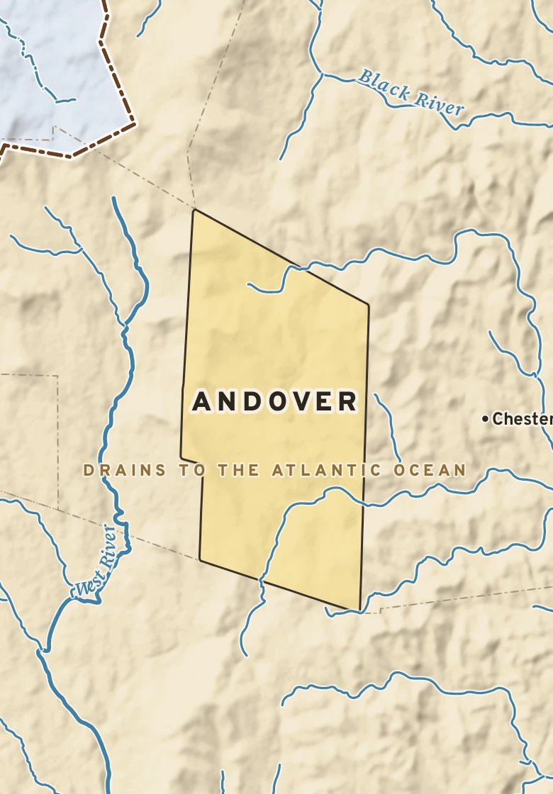 Atlas plate of Andover, Vermont.