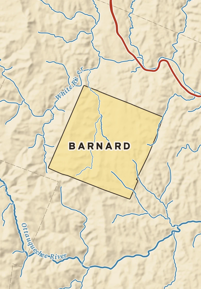 Atlas plate of Barnard, Vermont.