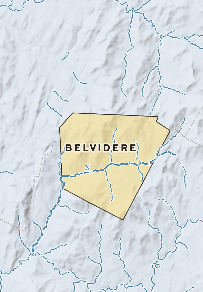 Atlas plate of Belvidere, Vermont.
