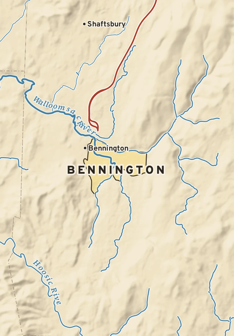 Atlas plate of Bennington, Vermont.