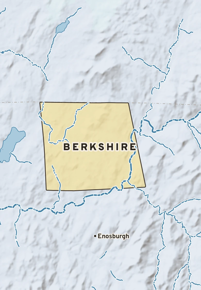 Atlas plate of Berkshire, Vermont.